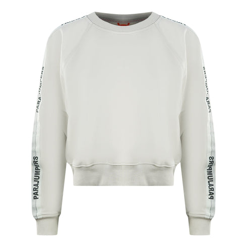 Parajumpers Lauk Brand Logo Taped Sleeve Birch Jumper